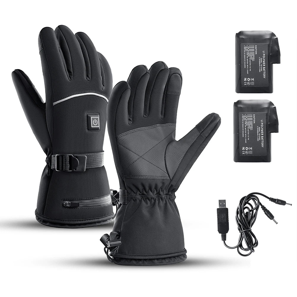 Motorcycle and Skiing Heated Gloves - Waterproof