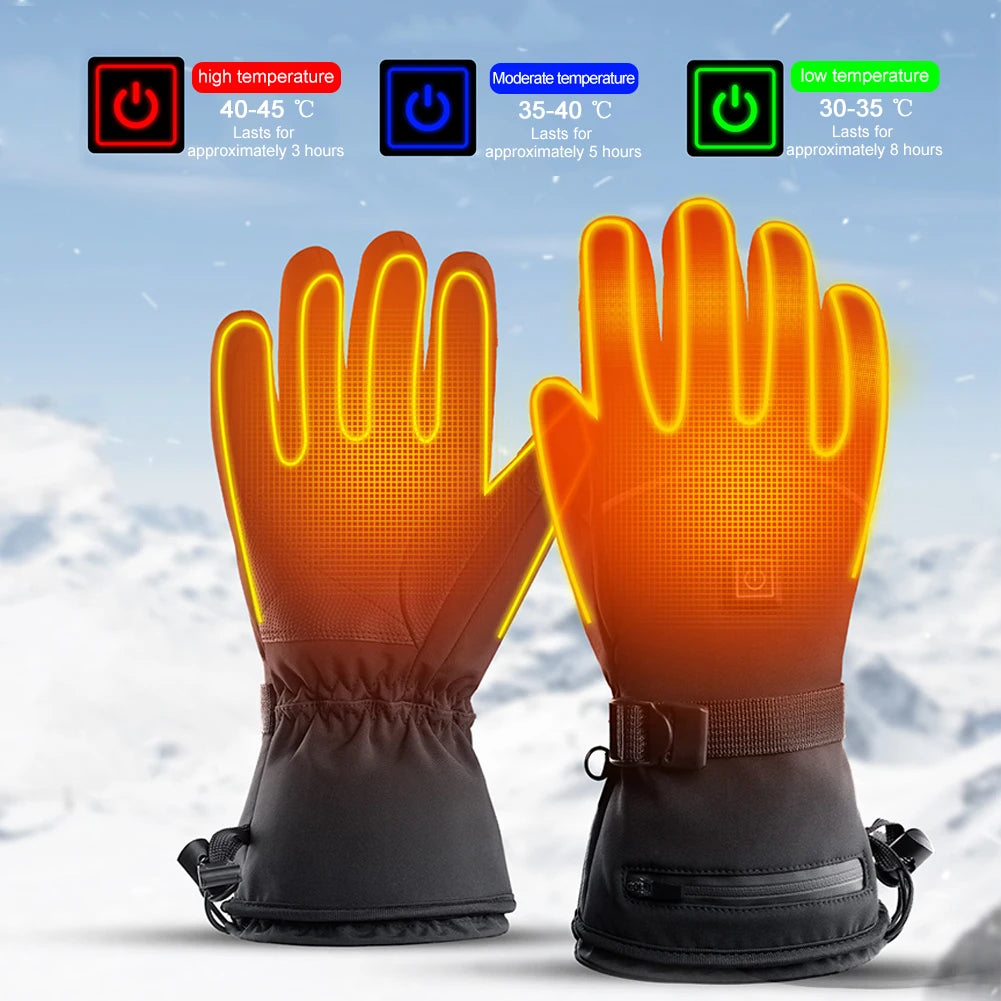 Motorcycle and Skiing Heated Gloves - Waterproof