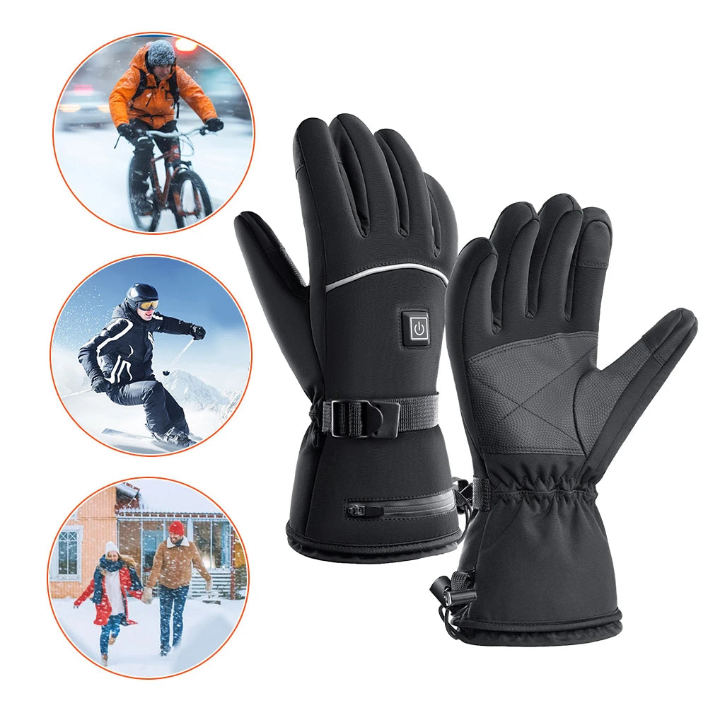 Motorcycle and Skiing Heated Gloves - Waterproof